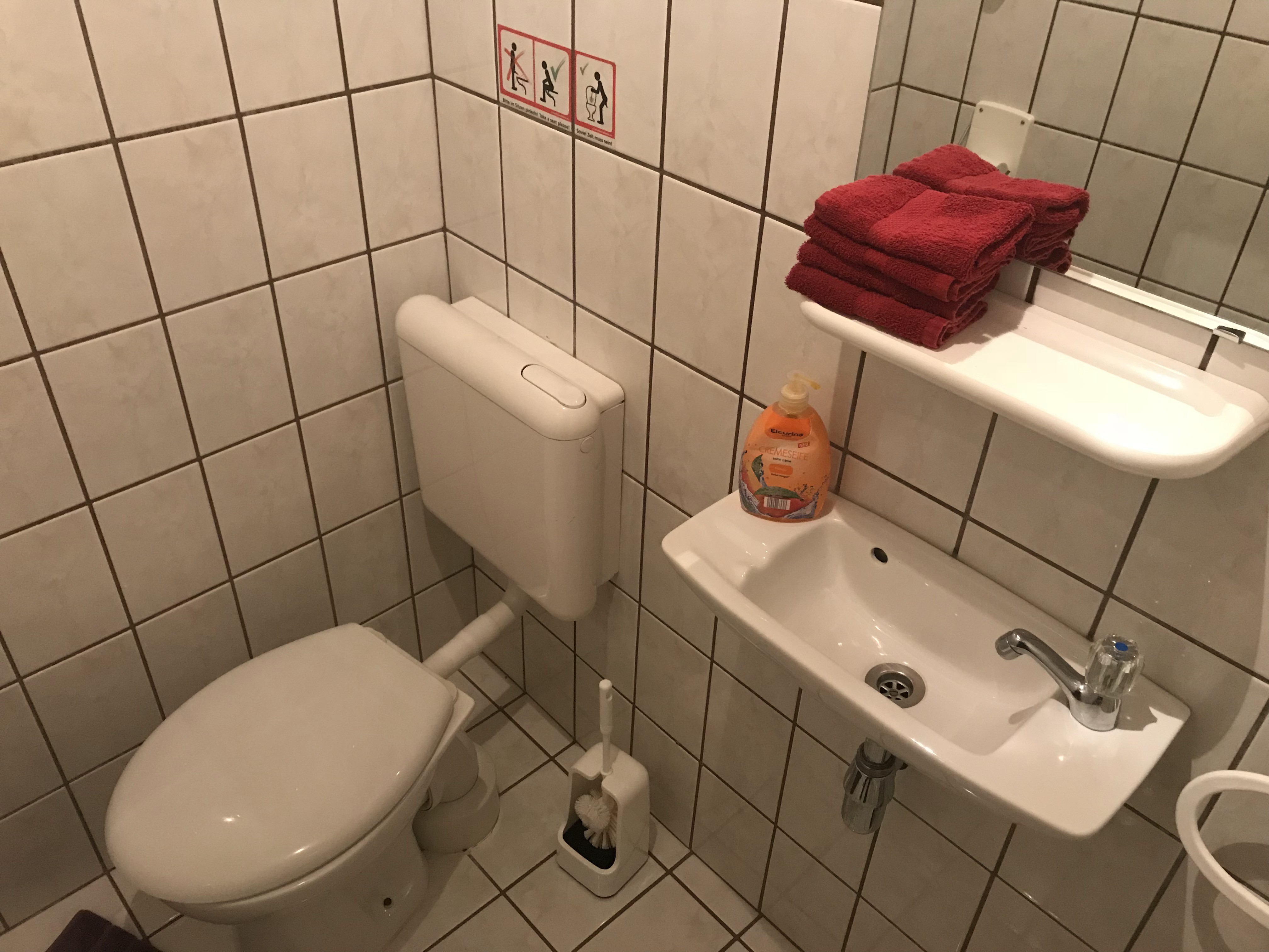 Toilette Ferienwohnung Raum Erlangen
