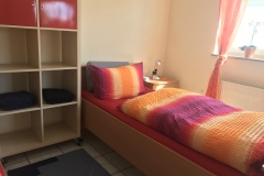 Schlafzimmer 1 Bett Ferienwohnung Raum Erlangen